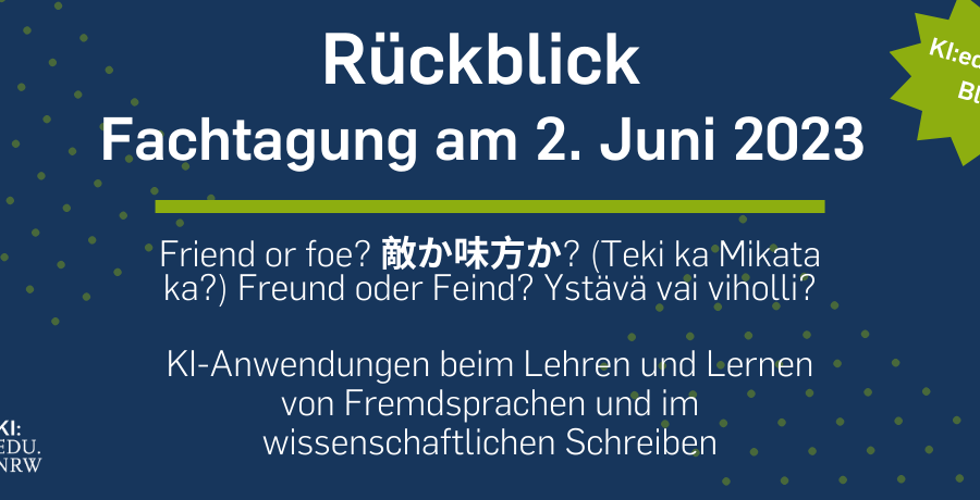 Beitragsbild Rückblick KI-Fachtagung