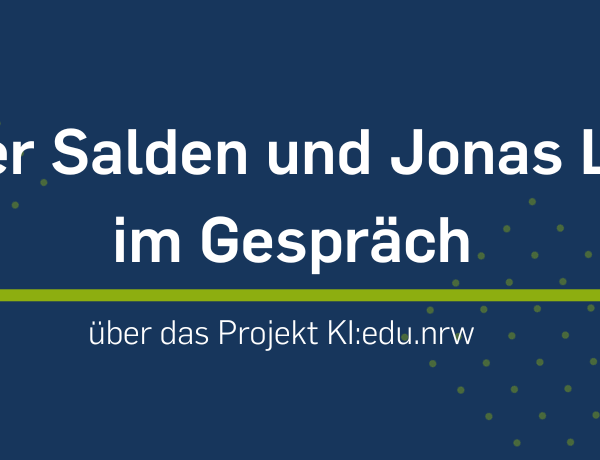 Peter Salden und Jonas Leschke im Gespräch