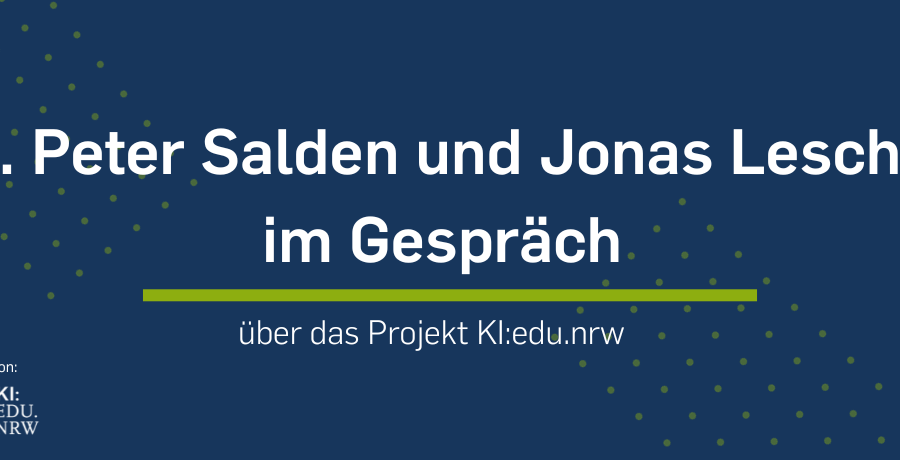 Peter Salden und Jonas Leschke im Gespräch
