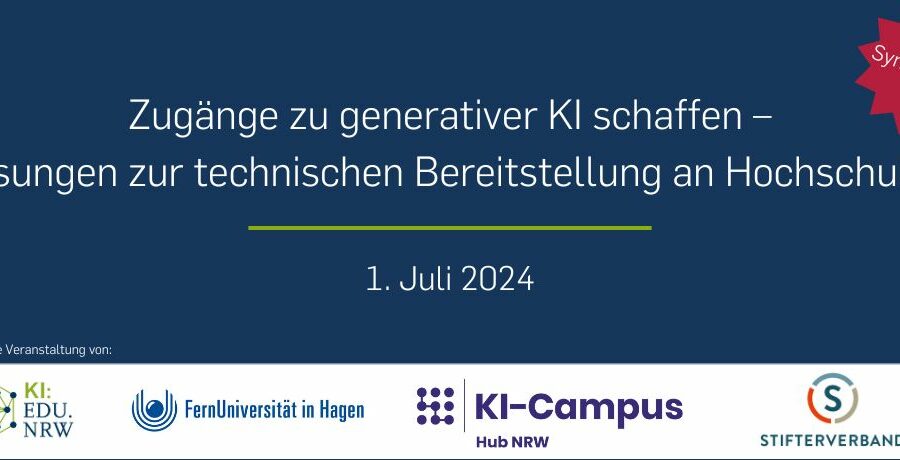 Beitragsbild Symposium Zugänge zu generativer KI schaffen
