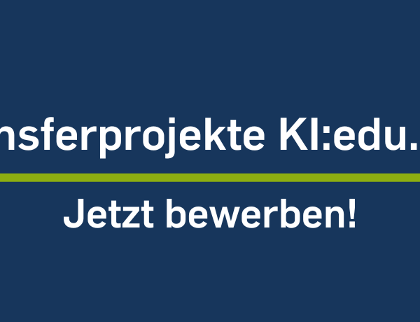 Beitragsbild Transferprojekte KI:edu.nrw Jetzt bewerben