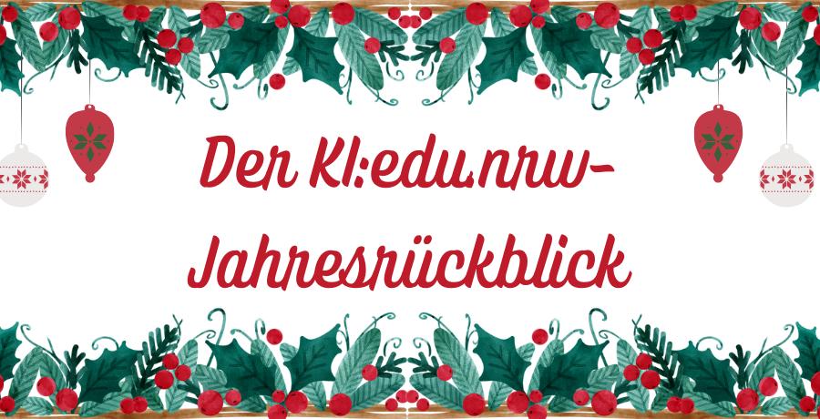 Beitragsbild KI:edu.nrw Jahresrückblick