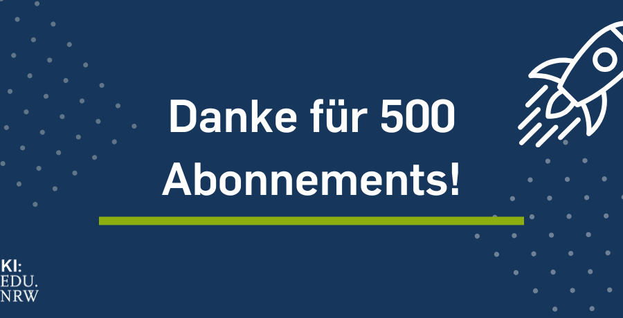 Beitragsbild Danke für 500 Abonnements