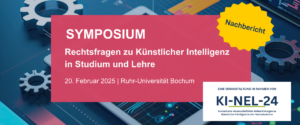 Symposium Rechtsfragen zu künstlicher Intelligenz in Studium und Lehre Beitragsbild