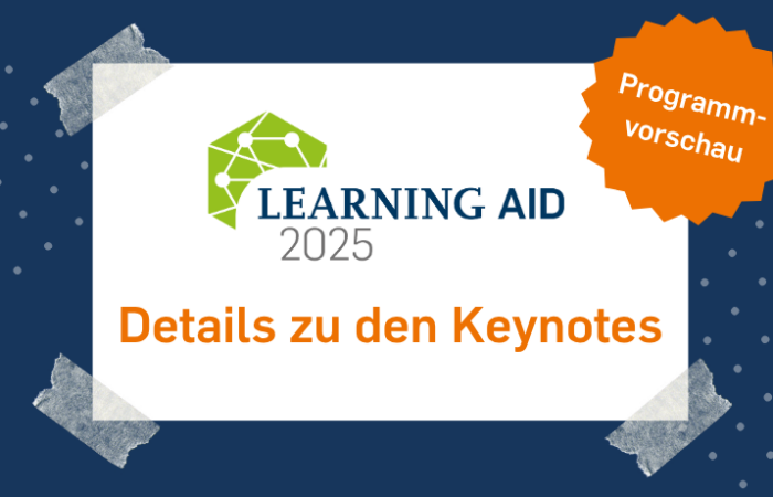 Beitragsbild Keynotes auf der Learning AID 2025