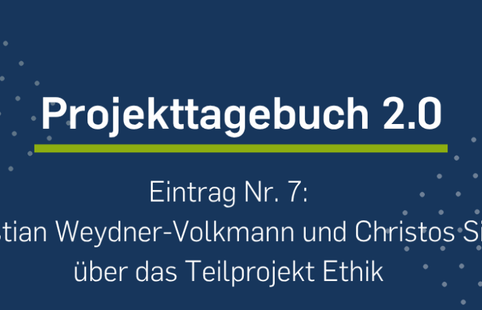 Beitragsbild Projekttagebuch 2.0 Ethik