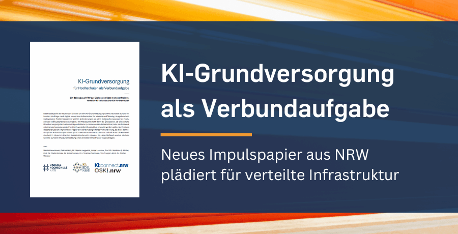 KI-Grundversorgung als Verbundaufgabe. Neues Impulspapier aus NRW plädiert für verteilte Infrastruktur