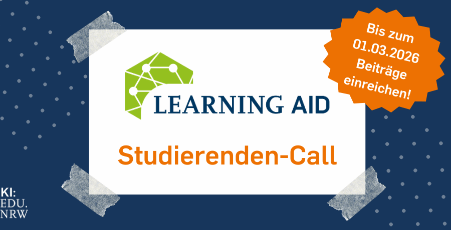 Learning Aid 2026: Studierenden Call Bis zum 01.03.2026 Beiträge einreichen!